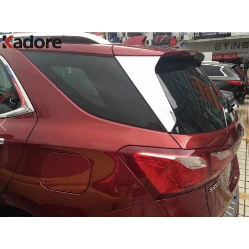 Rear Window Pillar Spoiler Cover Trim For Chevrolet Holden Equinox 2018 2019 2020 ABS Chrome Car Styling Accessories