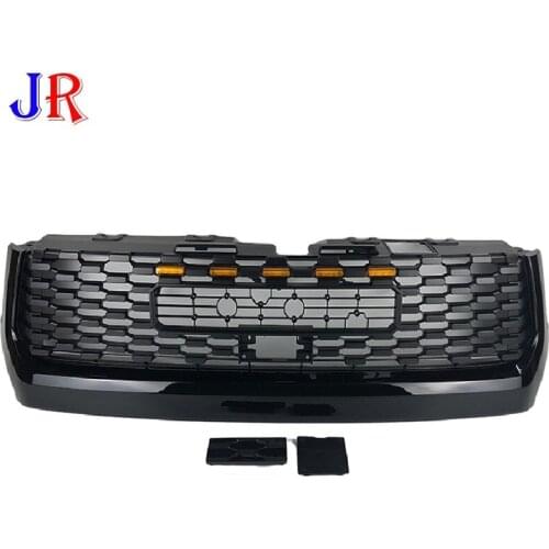 External racing exit grille strip light strip cover rod for Toyota Tundra 2014-2020 ABS gloss black decorative cover grille