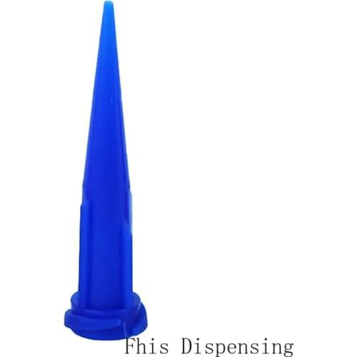 Opaque Plastic Conical Fluid Epoxy Resin Smoothflow Tapered Needle 22G Glue Dispensing Tips Pack of 50