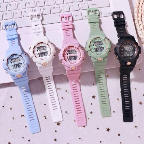 2021 New Fashion LED Electronic Sports Watch Women Men Military Wristwatch Waterproof Luminous Digital Wristwatches Dropshipping