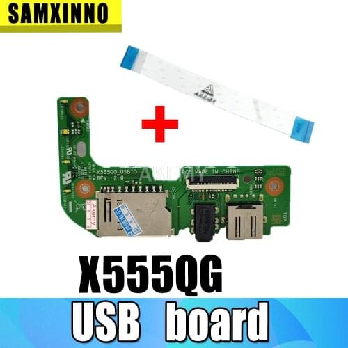 Original with cable For Asus X555 X555L X555LD X555LD_IO X555D X555DG X555QG X555Q USB AUDIO CARD READER BOARD 100% Tested