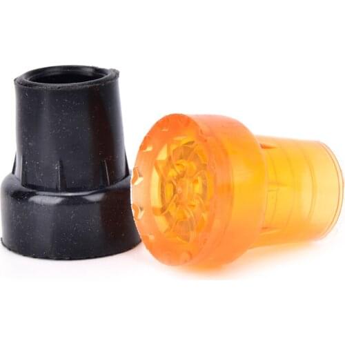 1Pcs New 19mm Resin Walking Hiking Stick Metal Ferrule Bottom End Cover Cane Crutch Pad Heavy Duty