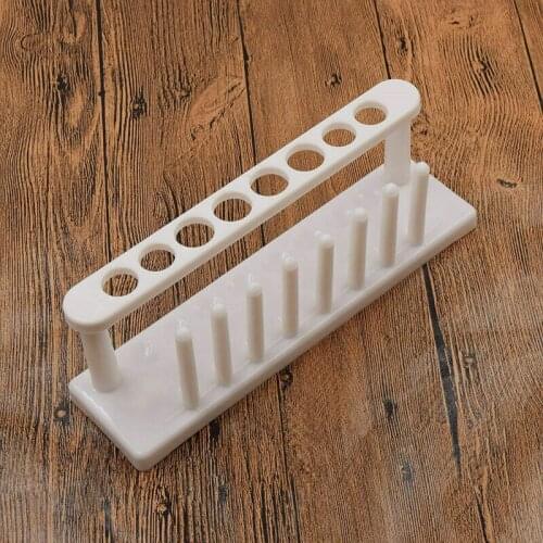 8 Holes Plastic Test Tube Rack Testing Tubes Holder Storage Stand Lab Supplies