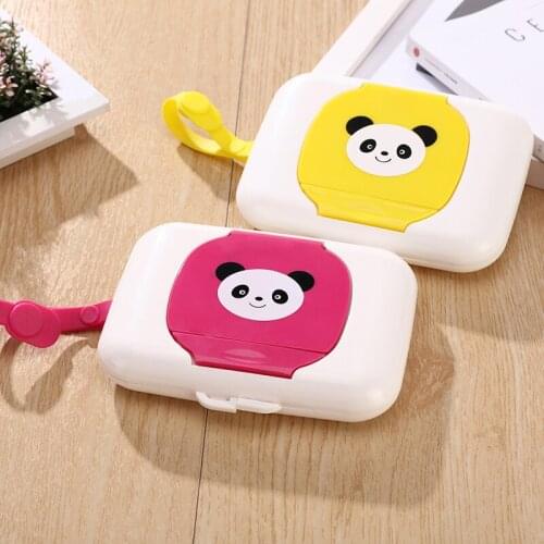 5pcs/bag Baby wet Wipe Case Plastic Automatic Case Real Tissue Case Baby Wipes Press Pop-up Design Home Tissue Holder 001
