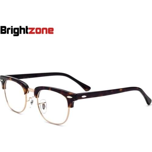 Drop Shopping Shopify Bestsellers Semi-Rim Beauty Gold Glasses Spectacle Frame Mens Accessories 2018 Lunette De Vue Optometria