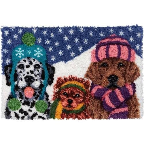 Hobby Crafts Tapestry Latch Hook Rugs Kits for Adults With Printed Pattern Canvas Home Decoration Creative Gift