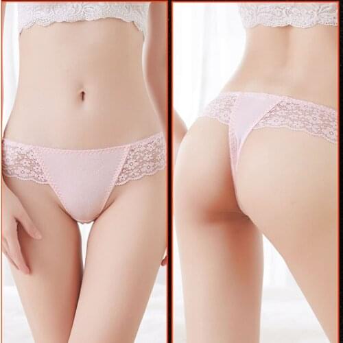 Sexy Underwear Cotton Panti Women Sexy Thong Panties Lingeri Sexi Women Thong Solid Color Panties Lingerie M-XL Design