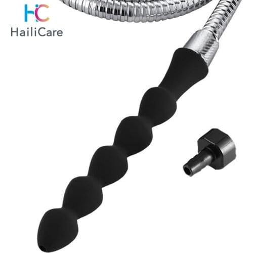 Silicone Enema Shower Nozzle For Ass Healthy Rectal Anal Syringe Douche System Gay Vaginal Cleansing Shower Head Anal Cleaner