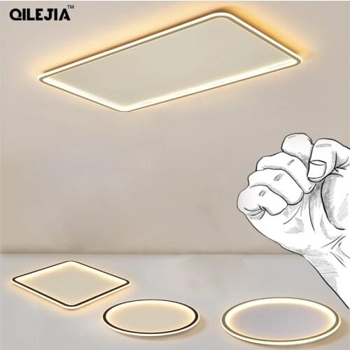 Modern Led ceiling lights for living room bedroom study room golden black color for ceiling mounting lamp AC85-265V