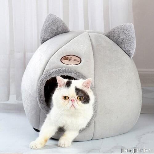 Sleeping Bag Puppy Cute Dog Cat Beds Winter Warm Foldable Kennel for Small Medium Animals Puppy Pet Nest House Cave Sleeping