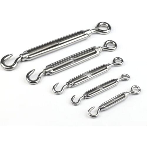 Stainless Steel Turnbuckle for Steel Rope Wire Hanging Rope Screw Adjustable Tension Tightening Alambre De Acero Inoxidable