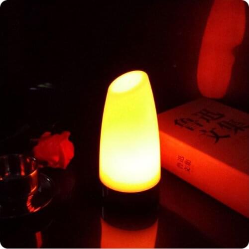 7 Color Changing 90 * 190 mm ABS Material battery powered night club lighting decoration illuminated led table light 1pc