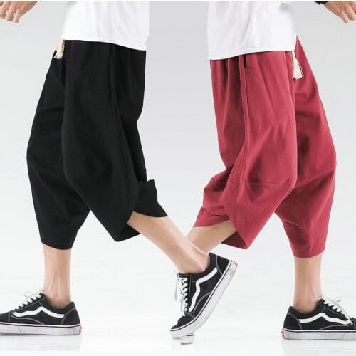 Streetwear Cross Pants Men’s Harajuku Casual Harem Pants Male Baggy High Quality Jogger Sweatpants Woman Large Size Summer M-5XL