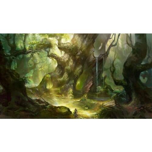 Enchanted forest jungle backdrop High quality Computer print party photo studio background