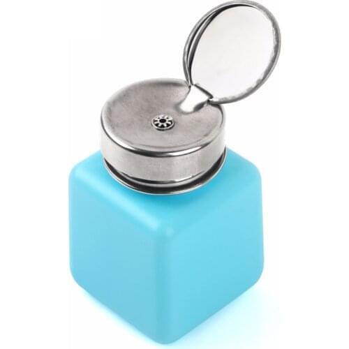 1 PC 120ML Empty Liquid Alcohol Press Bottle Glue Residue Remover Clean Tool Portable Dispenser Pump Bottle