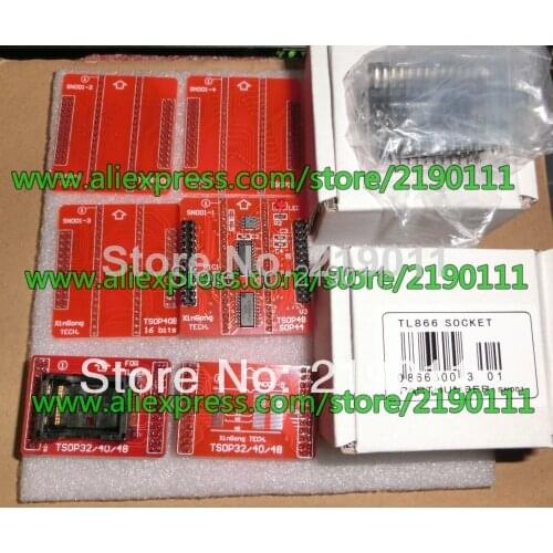 100% Original V3 TSOP32 TSOP40 SOP44 TSOP48 Adapter 6pcs/lot for TL866A/TL866CS TL866II PLUS Programmer