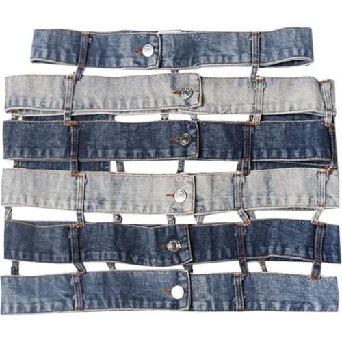 2021 New Hollow Out Skirt For Female High Waist Loose Removable Patchwork Pocket Womens Skirt Fashion Streetwear Tide 2021