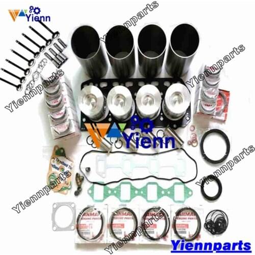 4TNE88 4TNE88-AD 4TNE88-EAD 4TNE88-EBE1 Overhaul Rebuild Kit With Valve Kit For Yanmar Engine 4TNE88-ERKB 4TNE88-ESF 4TNE88-DGD