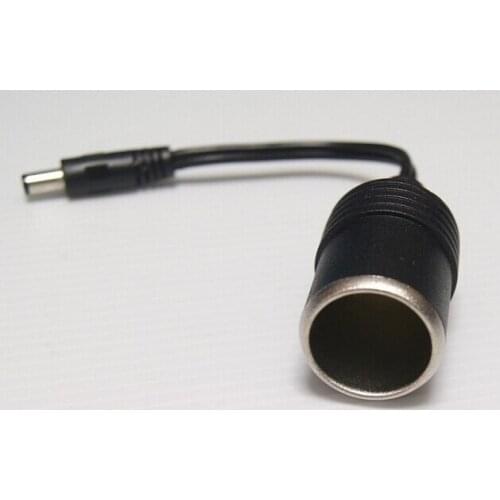 5.5mm x 2.1mm Male Plug to Car Cigarette Lighter Charger Female plug cables