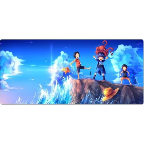 Anime ONE PIECE Monkey D. Luffy Roronoa Zoro Mouse Pad Gaming Mat Computer Desk Padmouse Keyboard Mouse Accessories Rubber Pad