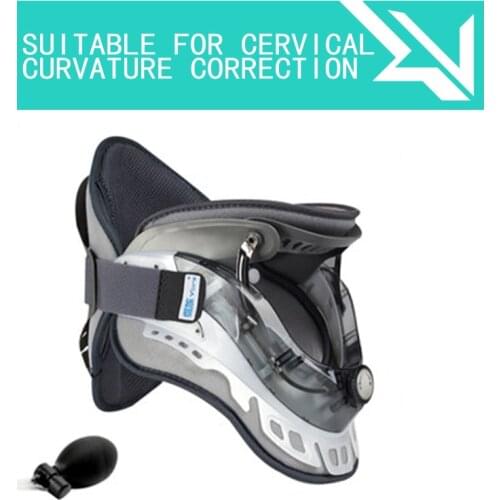Cervical traction apparatus household correction fields hot compress air auxiliary cure neck stretch body massager