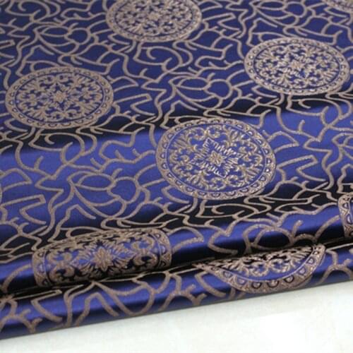 CF151 1Yard 73cm Antique Silk Fabric Chinese Style Brocade Jacquard Fabric For Men Tang Suit Cushion Cover Fabric Home Textile