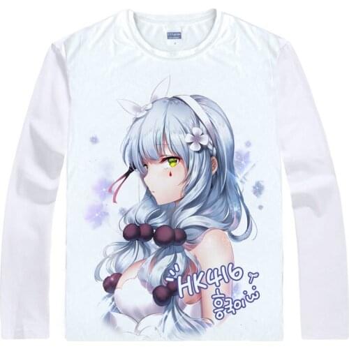Girls Frontline T-Shirts Multi-style Long Sleeve Shirts Type97 Ayane Sakura Suomi AKI TOYOSAKI Cosplay Shirt