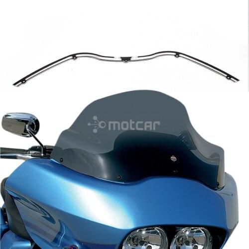 Performance Machine Motorcycle Aluminum Windshield Trim Frames & Fittings for Harley Road Glide FLTR 98-13 Black 1pcs