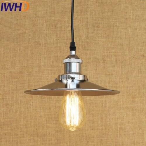 IWHD Loft Style Iron Retro Droplight Edison Industrial Vintage Pendant Light Fixtures For Dining Room Hanging Lamp Lamparas
