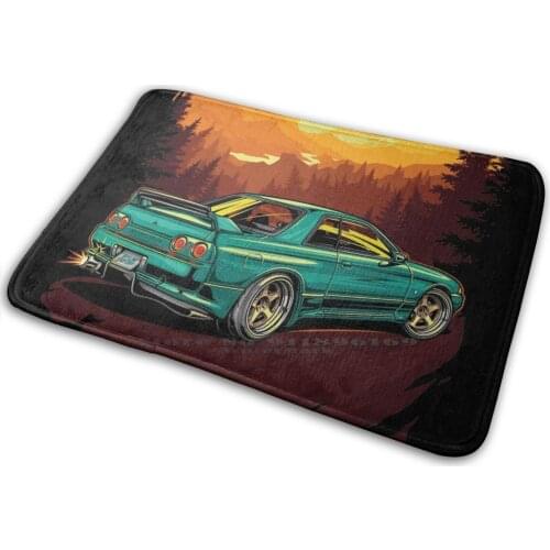 Nissan Skyline R32 Bnr Mat Rug Carpet Anti-Slip Bedroom Entrance Door Mat Nissan Skyline R32 Gtr Gtst Gts Bnr Bnr32 32 Nismo