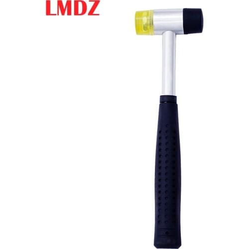 LMDZ 22cm Double-Faced Soft Mallet Rubber and Nylon Faced Hammer Mallet for Home Improvement Glazing Window Beads Tool Hand Tool