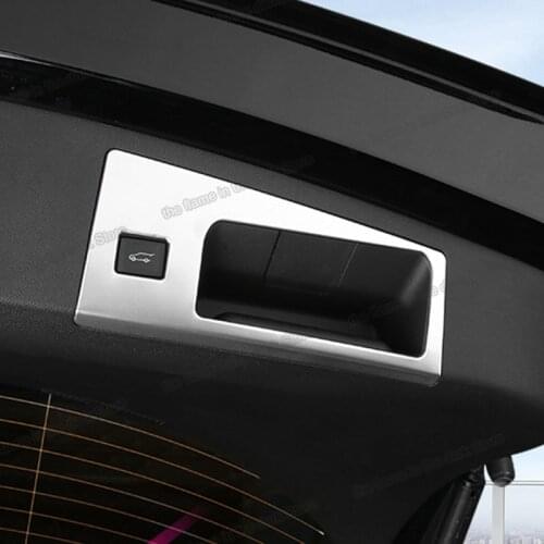 Lsrtw2017 Car Rear Door Trunk Switch Handle Panel Cover Trim for Cadillac Xt4 2018 2019 2020 2021 Accessories Auto Decor Styling