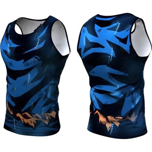 2021 Mens fitness gyms Tank top men Fitness sleeveless shirt Male mesh breathable Sports vest Undershirt Gyms Running vest men