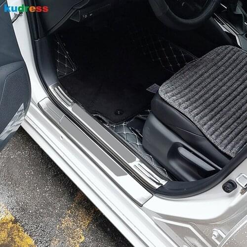 For Toyota Corolla sedan 2019 2020 2021 Stainless Steel Car Door Sill Cover Trim Scuff Plate Protector Pedal Styling Accessories