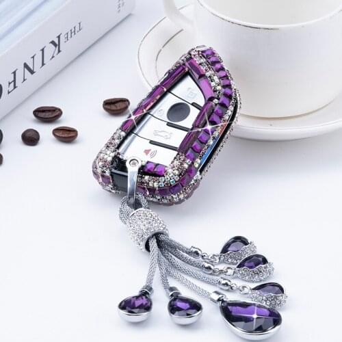 New Diamond Crystal Car Key Case Cover Shell For BMW X1 X3 X5 X6 Series 1 2 5 7 F15 F16 E53 E70 E39 F10 F30 G30 Auto Accessories