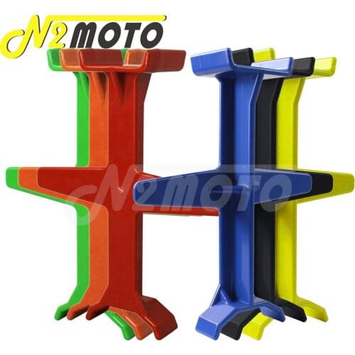 Black Motorcycle Fork Support Transportation Brace Tie Down Protection for Honda Kawasaki Suzuki BMW 29cm