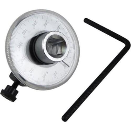 360 Degree 1/2" Drive Adjustable Torque Angle Gauge Meter Angle Rotation Measurer Tool Wrench Auto Repair Check Meter