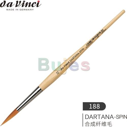 Da Vinci Watercolor Series 188,DARTANA-Spin Extra Pointed, Elongated tip, Extra Smooth Cosmotop Spin Synthetic fibers