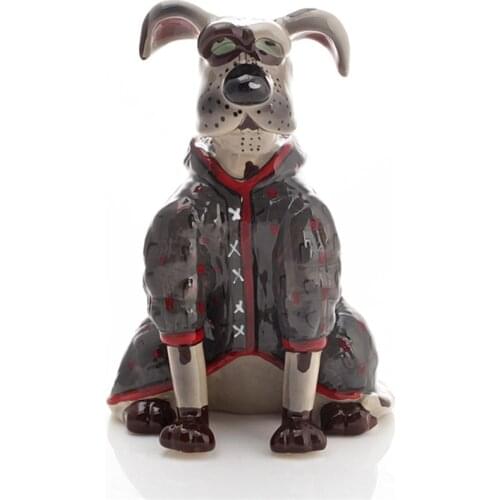 DALMATIAN STATUE DOG ART SCULPTURE CERAMIC CRAFTS HOME DECORATION OBJECTS ORNAMENT PORCELAIN ANIMAL FIGURINE DECOR R4200
