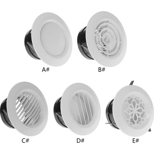 Air Vent Extract Valve Grille Round Diffuser Ducting Ventilation Cover 100mm