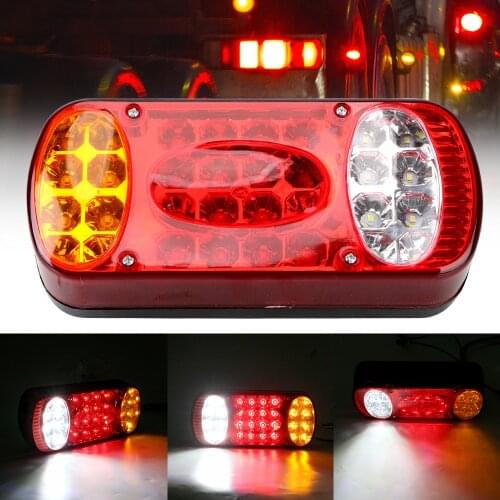 Waterproof Taillight Signal Indicator For Trailer Lorry Car Truck Tail Light 12V 32LED Rear Lamps 1Pc Rear Stop Brake Lights