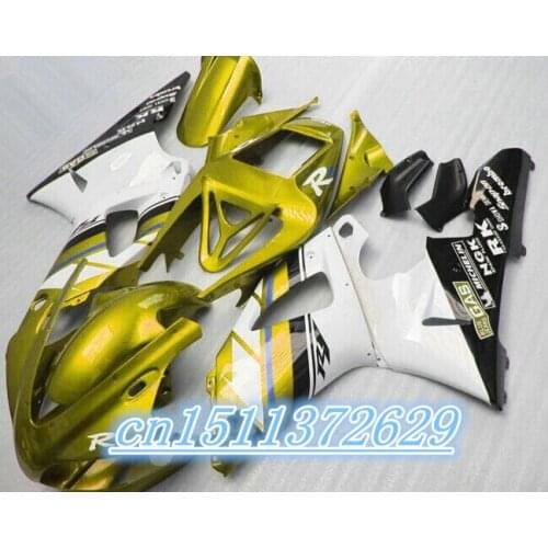 High quality fairings set for 1998 1999 YZF-R1 white yellow black YZF R1 98 99 fairing kit