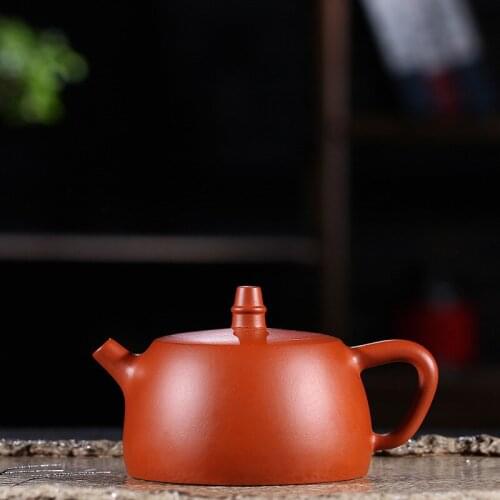 Yixing Purple Sand Pot Famous Artisanal Mine Zhuni Hanfeng Pot Kungfu Teapot Gift 190 ml