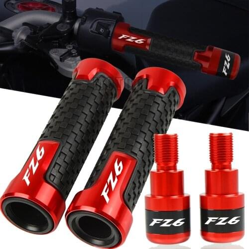 FZ6 Motorcycle CNC Handlebar Grips Ends 7/8" 22mm Handle Bar Cap End Plug FOR YAMAHA FZ6 FZ6R FAZER R 2014 2015 2016 Accessories