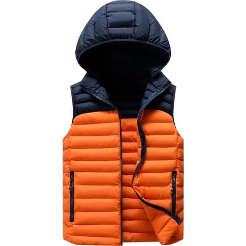 MANTLCONX Oversize 7XL 8XL Mens Waistcoat Jacket Vest 2020 Autumn New Fashion Sleeveless Jacket Men Hooded Vest Coat Male Brand
