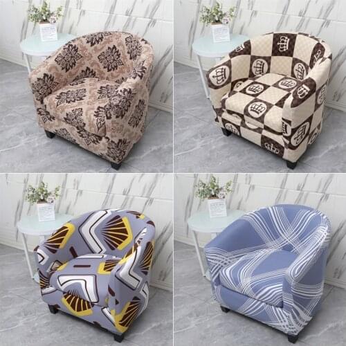 1pc Split Stretch Armchair Cover Leisure Club Chair Slipcover Velvet Tub Couch Cover Elastic Sofa Slipcovers Washable Protector