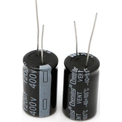 2Pcs Aluminum Electrolytic Capacitor 120uF 400V 18x30mm Radial 400V120uF