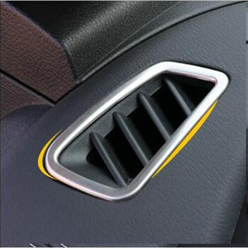 SBTMY 2PCS Stainless steel decorative frame air condition outlet automobile dashboard for Nissan Sylphy 14th Sentra 2019 2020