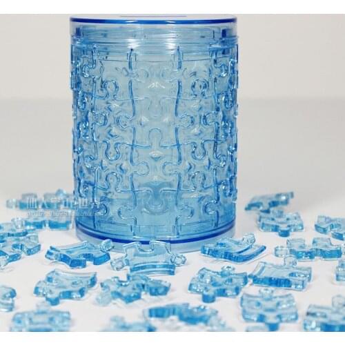 3D Crystal Building Block Puzzle Pen Holder New DIY Puzzle Creative Decoration Children Doll Toys For Kids Girl Birthdday Gift