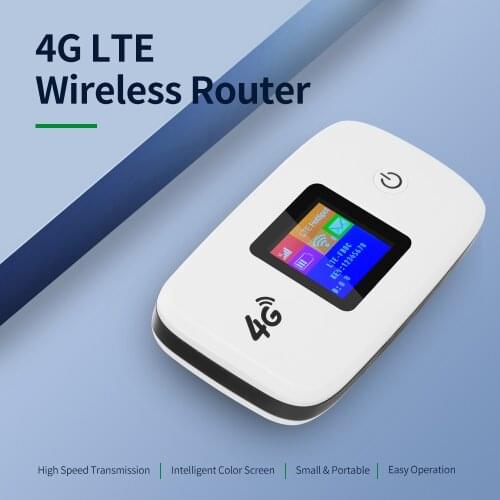 4G LTE Wireless Router Portable Wifi Router with SIM SD Card Slot 1.44 inch TFT Color Screen 2400mAh Battery extender repetidor